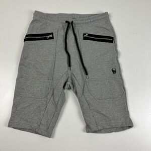 Markus‎ Lupfer Grey Sweat Fleece Shorts Zipper Pockets Size Large